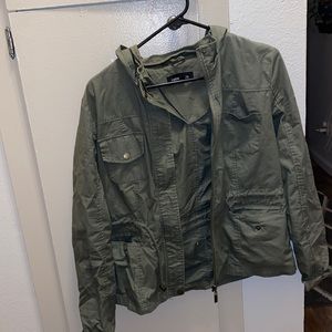 green fashion jacket